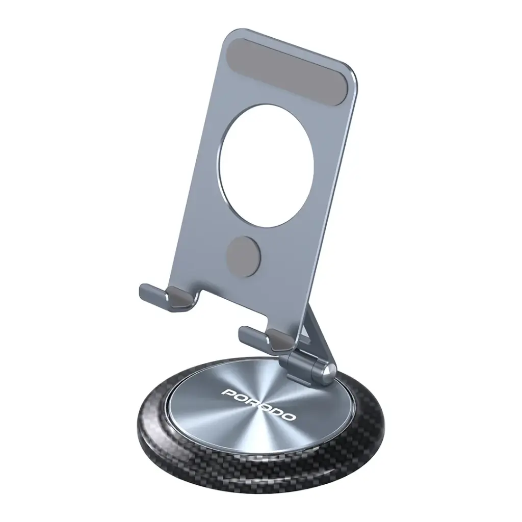 Porodo 360° Rotating Mobile & Tablet Stand(PD-HSM25-GY) Porodo 360° Rotating Mobile & Tablet Stand(PD-HSM25-GY)